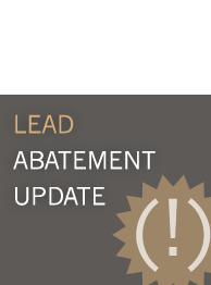 Lead Abatement Update